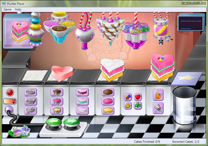 the purble place cake game